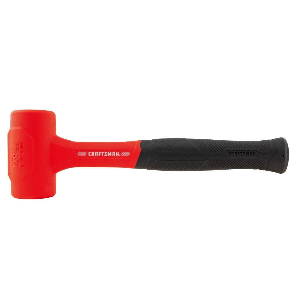CRAFTSMAN 28 -oz Polyurethane Head Rubber Handle Soft-faced Dead blow hammer - Image 1