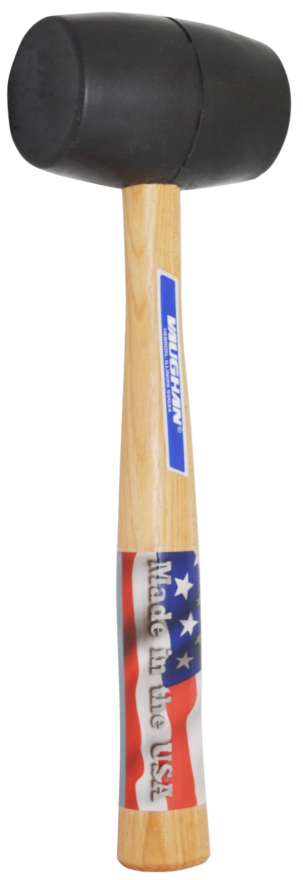 20 oz. Black Rubber Mallet with 13 in. Hardwood Handle - Image 1