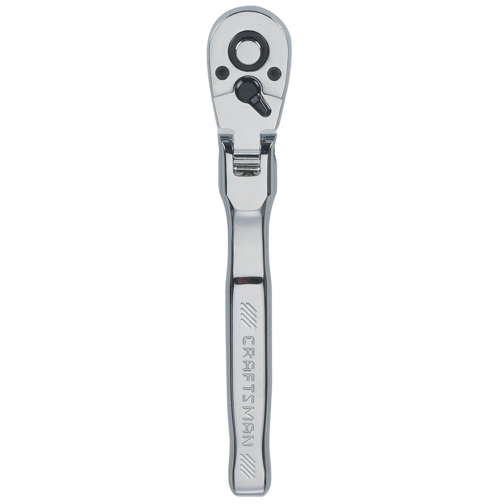 CRAFTSMAN 72 -Tooth 3/8-in Drive Full polish Handle Flexible Head Ratchet - Image 1