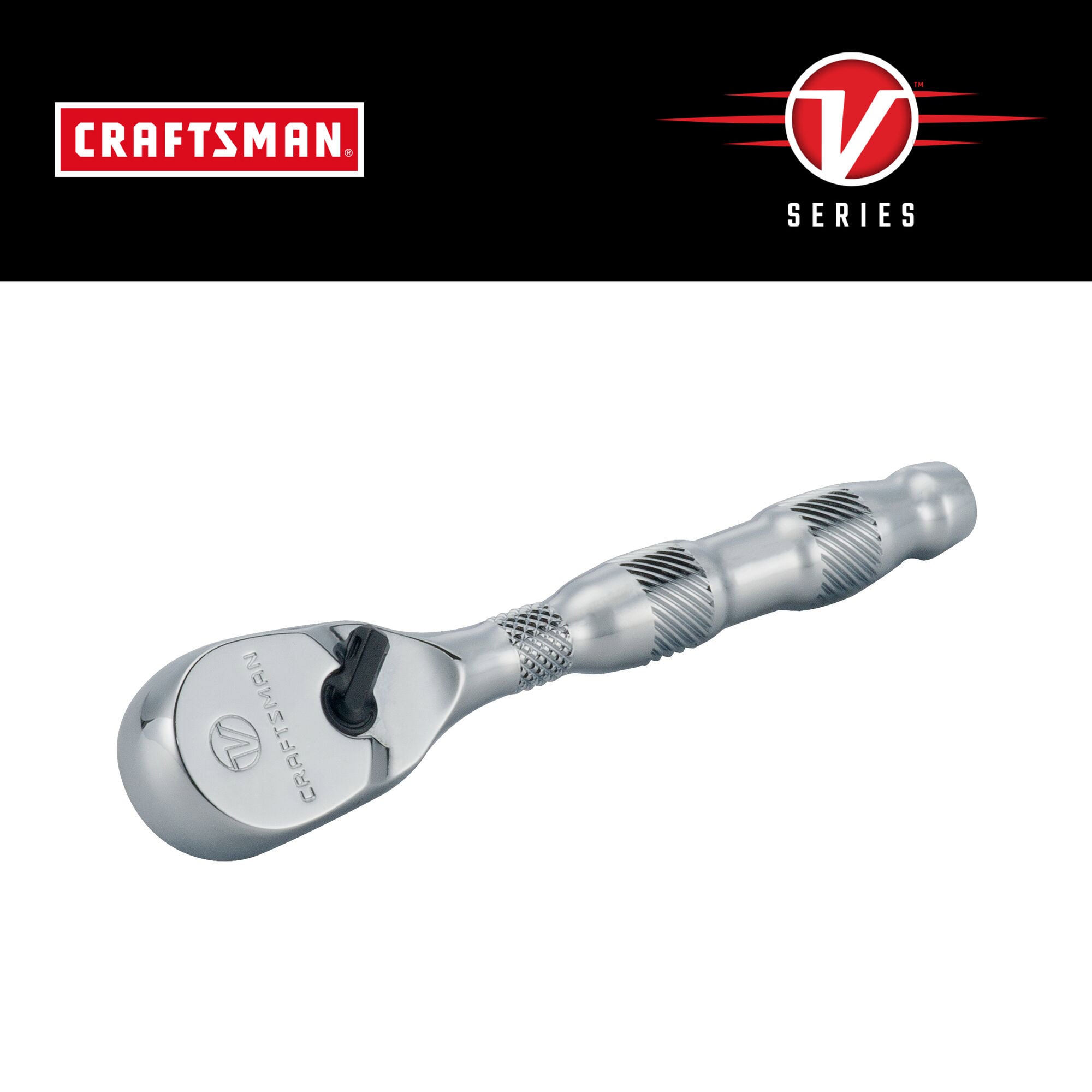 CRAFTSMAN V-Series 80 -Tooth 1/4-in Drive Comfort grip Handle Ratchet - Image 1