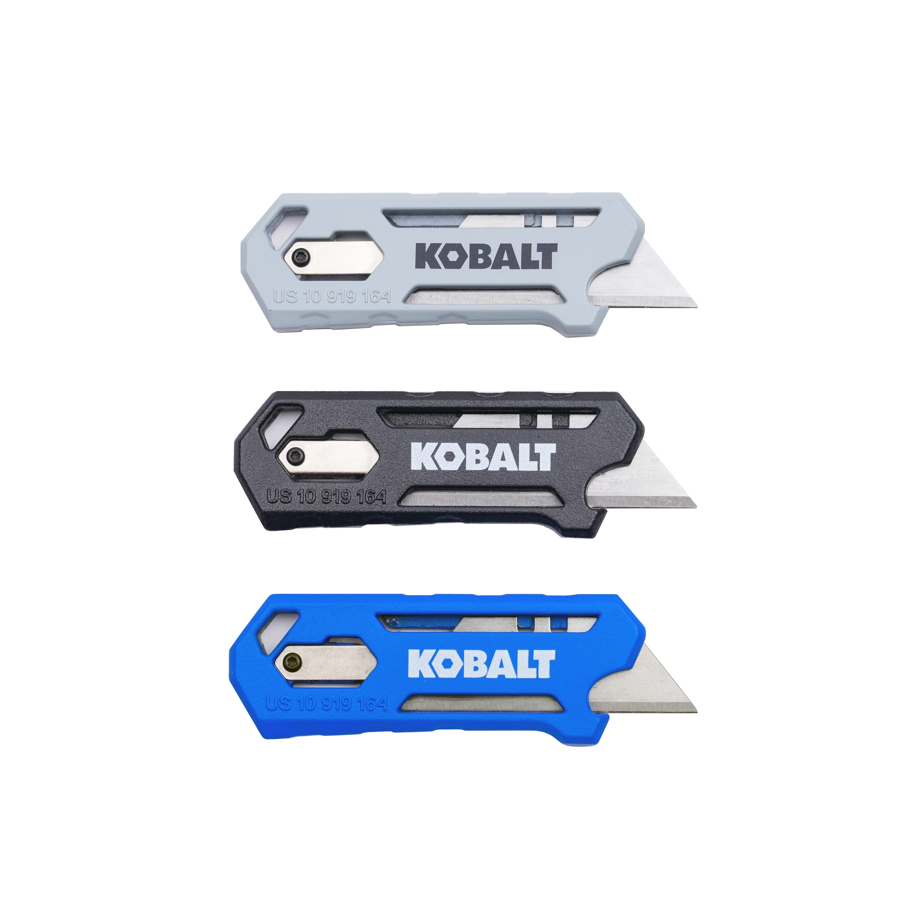 Kobalt 3pk Mini Rapid Aluminum 3/4-in 3 -Blade Retractable Utility Knife - Image 1