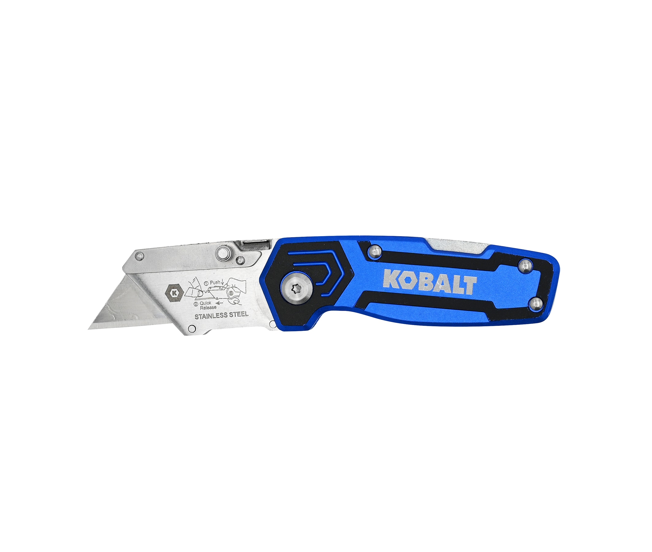 Kobalt Compact Lockback 3/4-in 1 -Blade Folding Utility Knife - Image 1