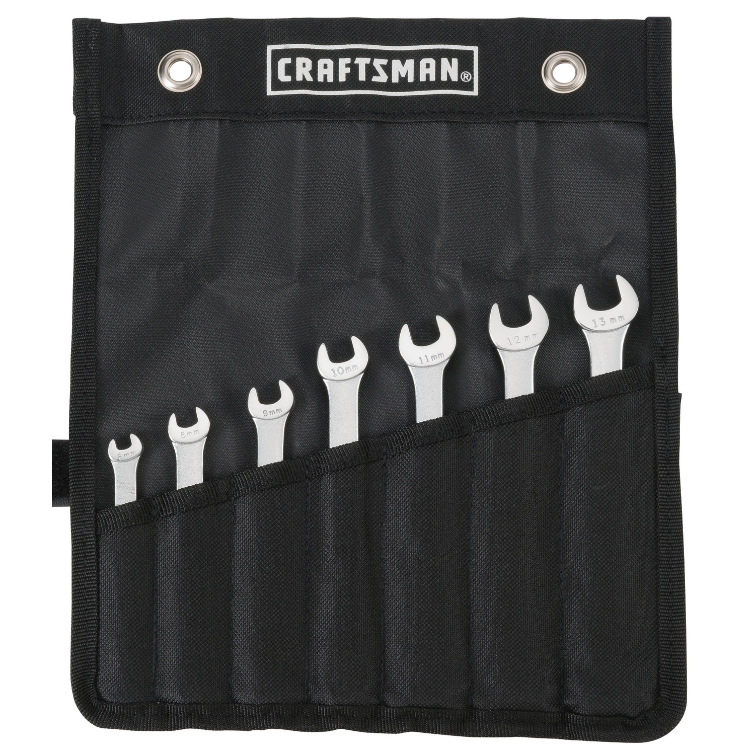 CRAFTSMAN 7 -Piece Set 12-point Metric Standard Combination Wrench Includes Soft Case - Image 1