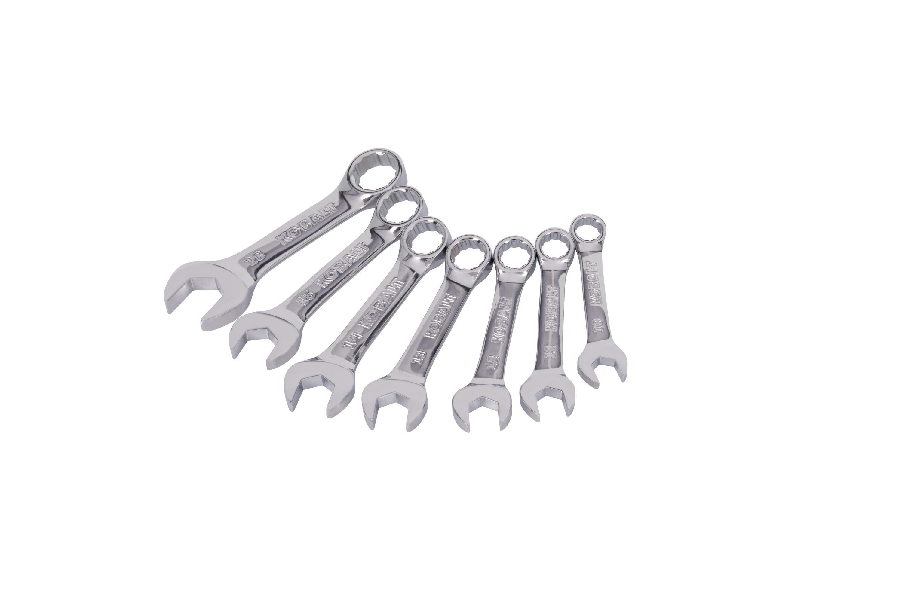Kobalt 7 -Piece Set 12-point Metric Standard Combination Wrench Includes Hard Case - Image 1