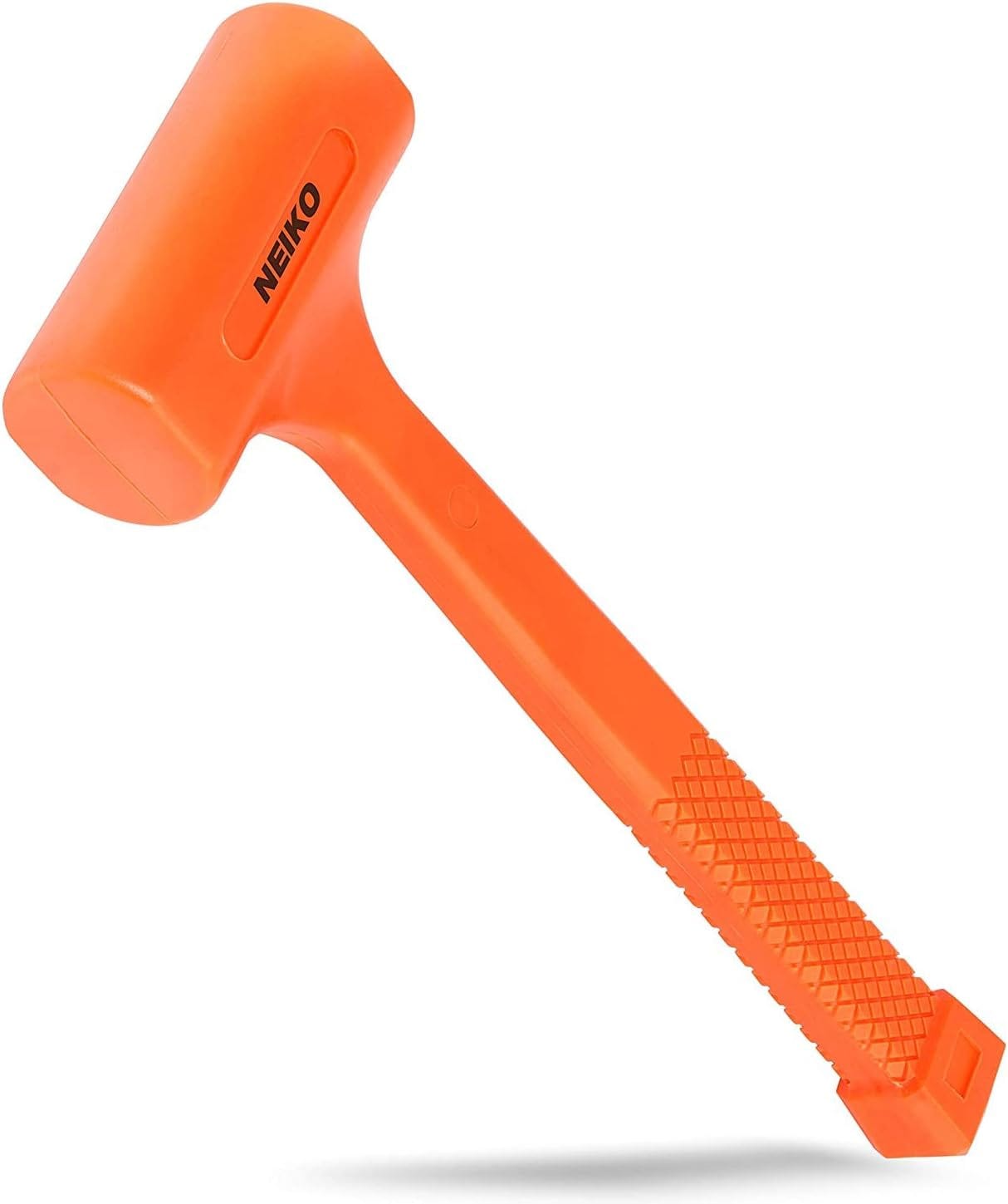 NEIKO 02848A 3 LB Dead Blow Hammer, Neon Orange | Unibody Molded | Checkered Grip | Spark and Rebound Resistant (Pack of 6) - Image 1