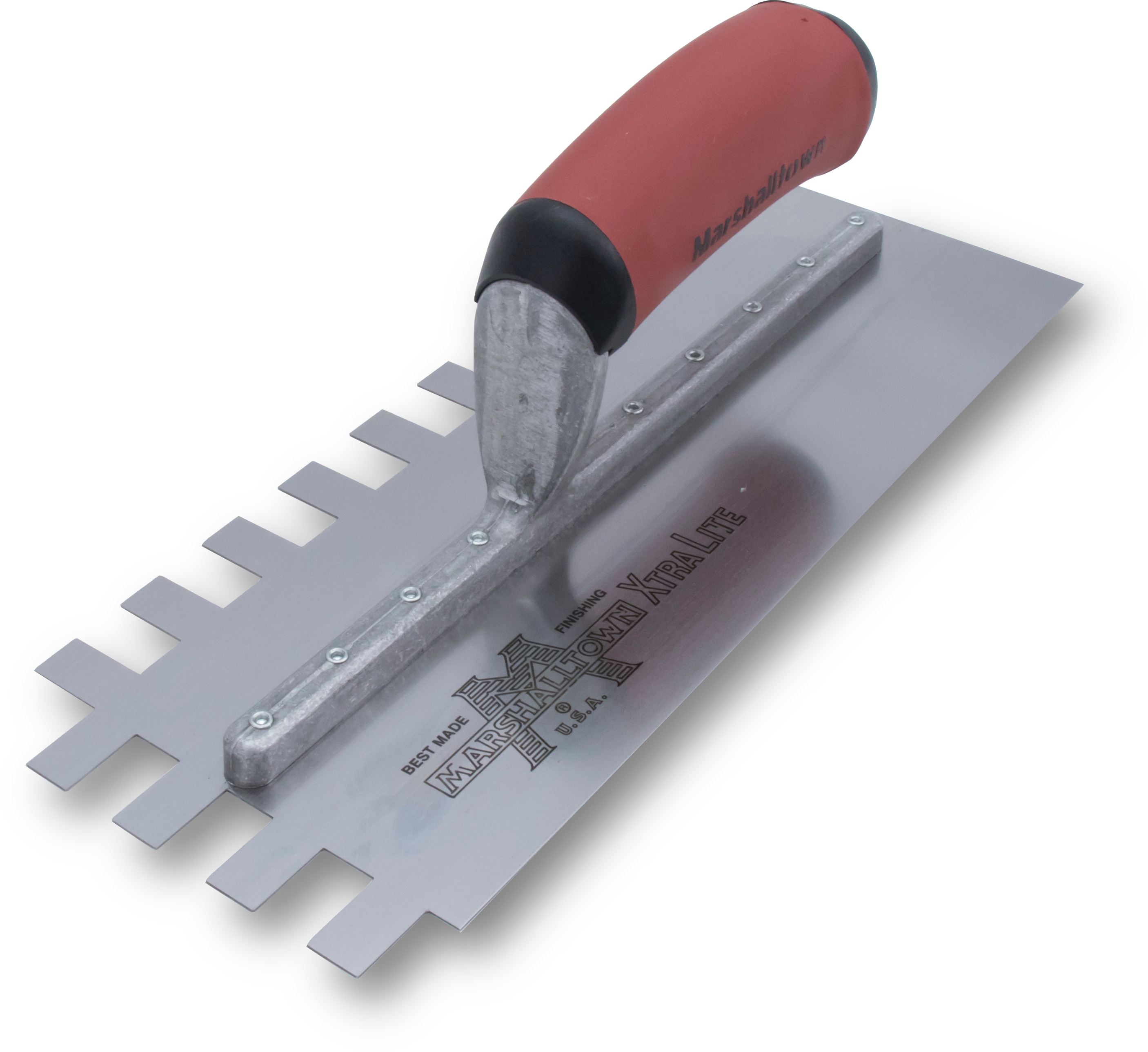 11 in. x 1/2 in. x 3/4 in. Square Notched Flooring Trowel with Durasoft Handle - Image 1