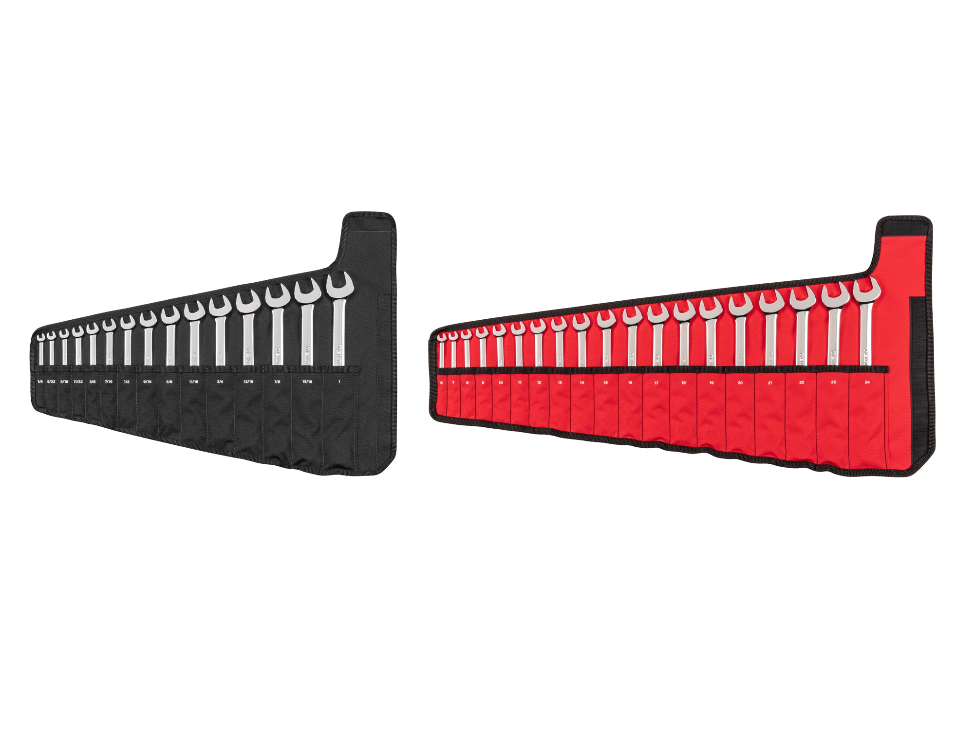 TEKTON 34 -Piece Set 12-point Metric and standard (SAE) Standard Combination Wrench Includes Soft Case - Image 1