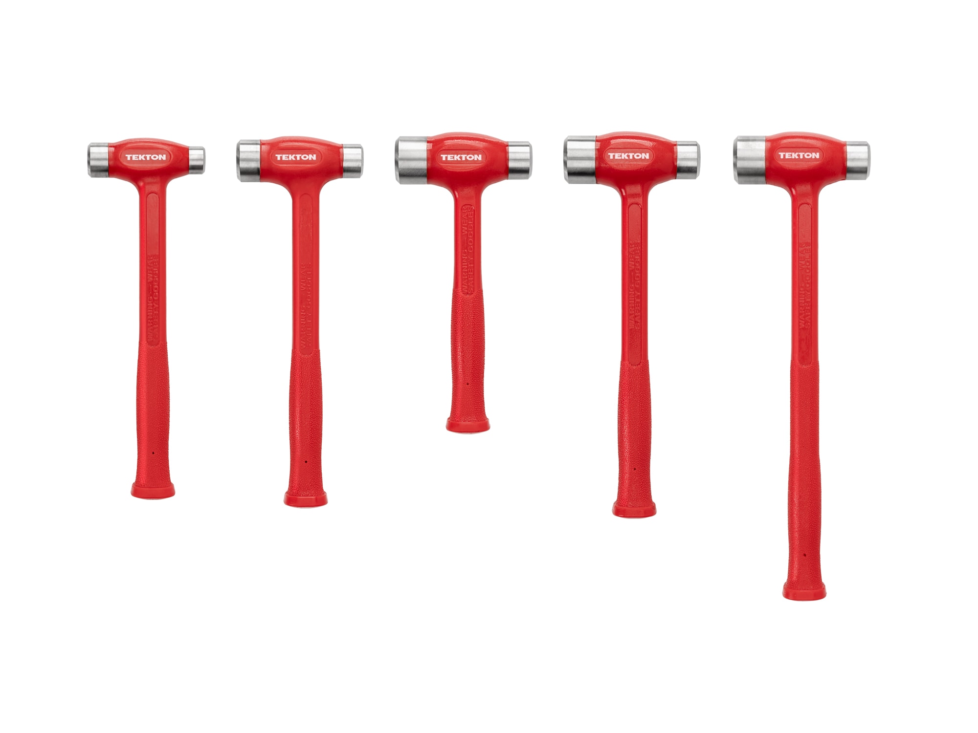 Flat Steel Face Dead Blow Hammer Set, 5-Piece (26,36,43,47,50 oz.) - Image 1