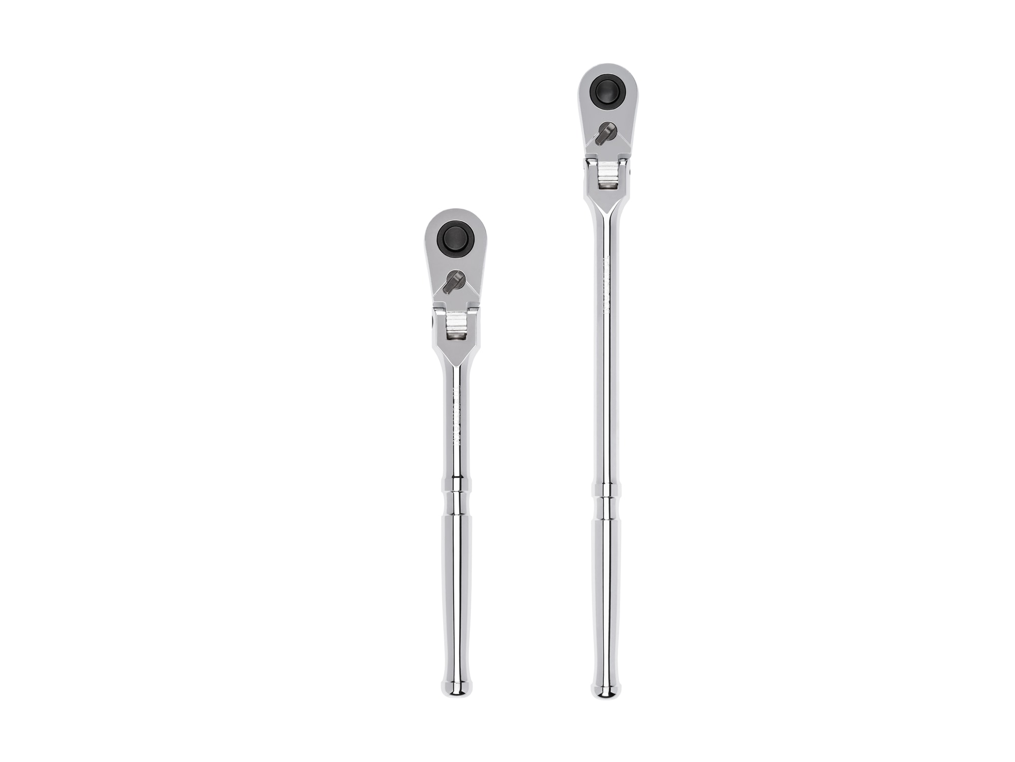 TEKTON 2 -Piece 90 -Tooth 1/2-in Drive Full polish Handle Flexible Head Ratchet Set - Image 1