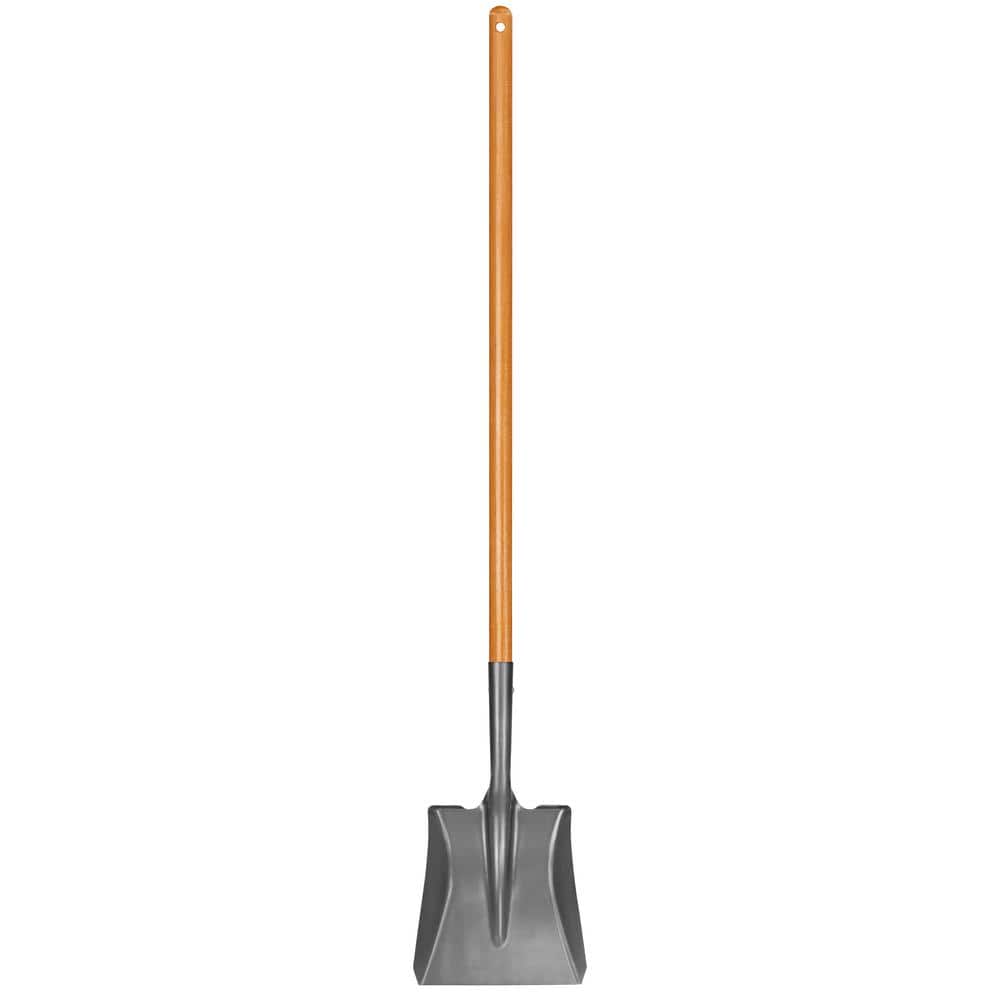 47 in. Wood Handle Carbon Steel Transfer Shovel - Image 1