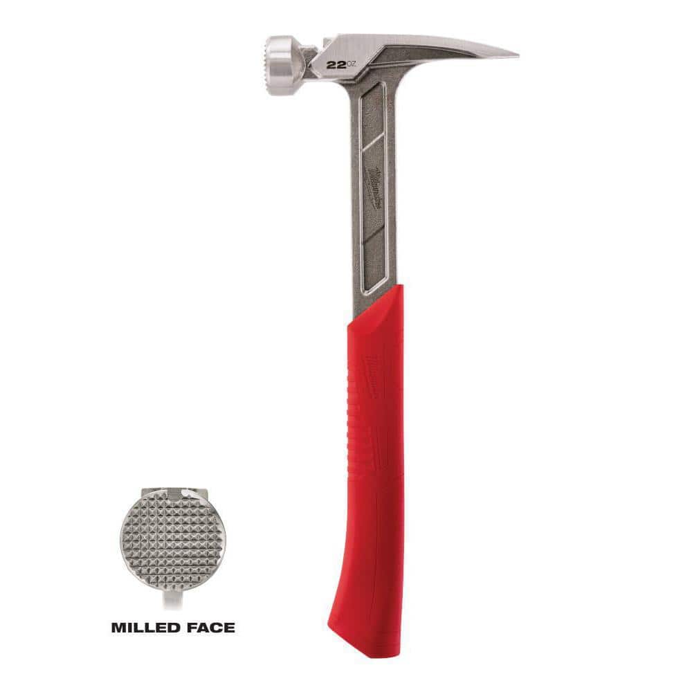 22 oz. Milled Face Framing Hammer with 12 in. Pry Bar - Image 1