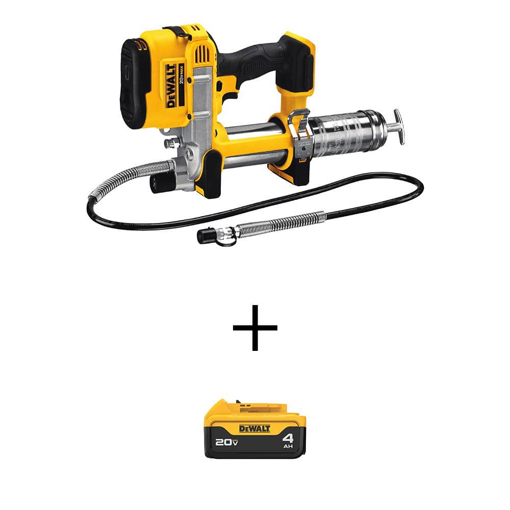 20V MAX Cordless 10,000 PSI Variable Speed Grease Gun and (1) 20V MAX Premium Lithium-Ion 4.0Ah Battery - Image 1
