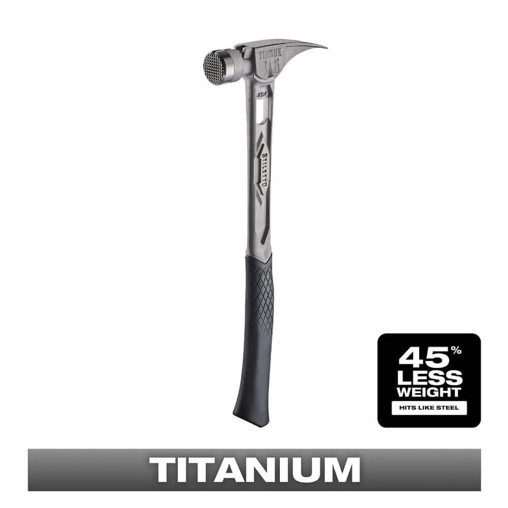 Stiletto TIBONE 15oz Milled/Curved Titanium Framing Hammer - Image 1