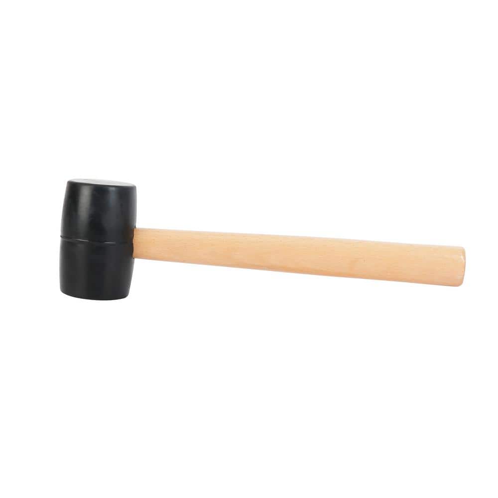 16 oz. Black Head Rubber Mallet - Image 1