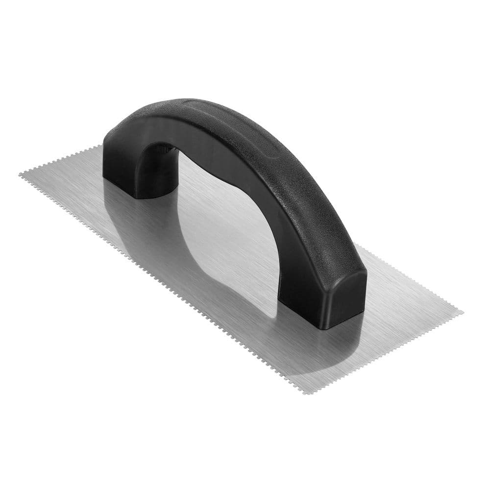 Economy 2 Sided Notch: 1/16 in. x 1/32 in. x 1/32 in. U Notch - 1/16 in. x 1/16 in. x 1/16 SQ-Notch Flooring Trowel - Image 1