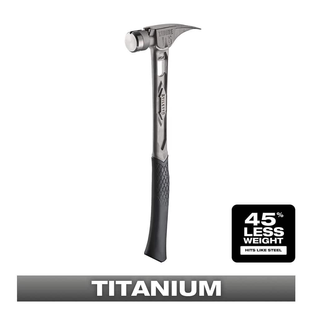 15 oz. TiBone Smooth Face with Curved Handle with TiBone Mallet Cap (2-Piece) - Image 1