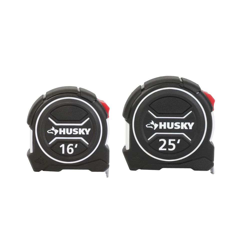 Husky 2pk 16 and 25ft Tape Measure - Image 1