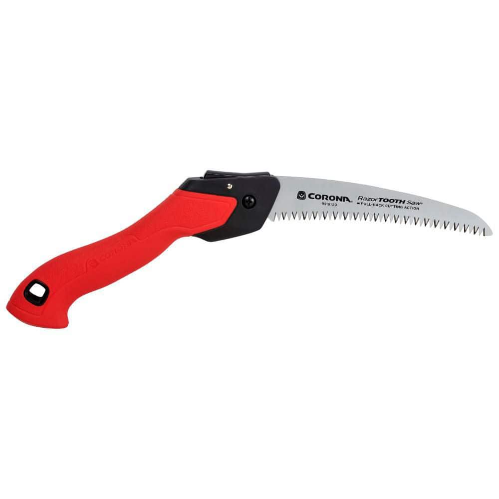 Corona Pruning Saw 7in RazorTOOTH Carbon Steel Curved Folding - Image 1