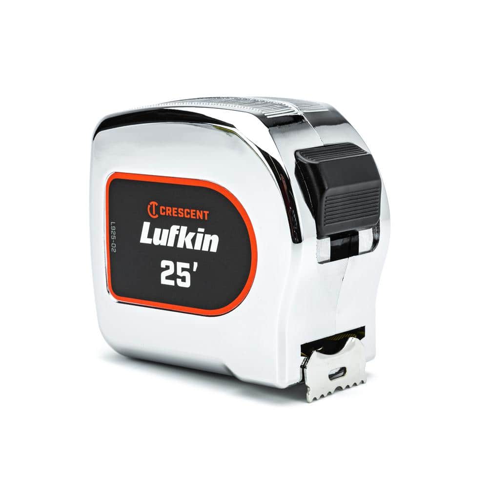 Lufkin 1-1/8 in. x 8m/26 ft. Chrome Case Yellow Clad Tape Measure - Image 1