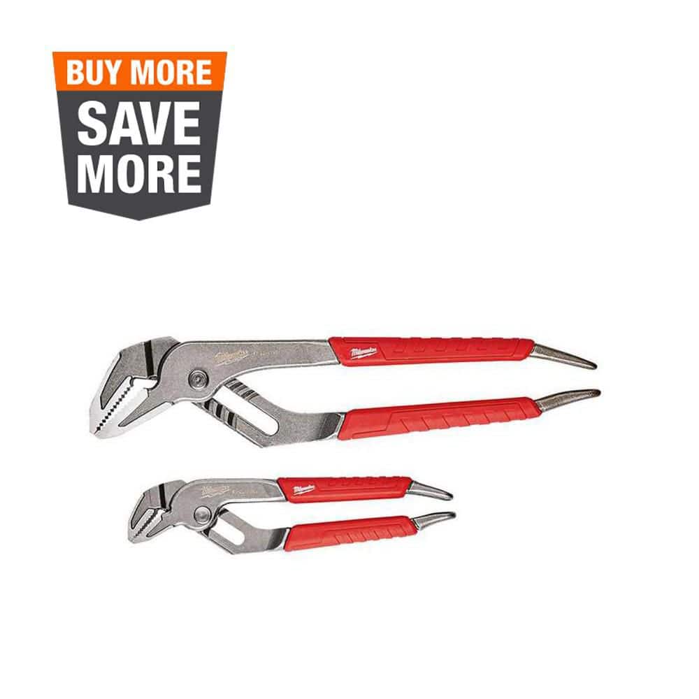 6 in. and 10 in. Straight-Jaw Pliers Set (2-Piece) - Image 1