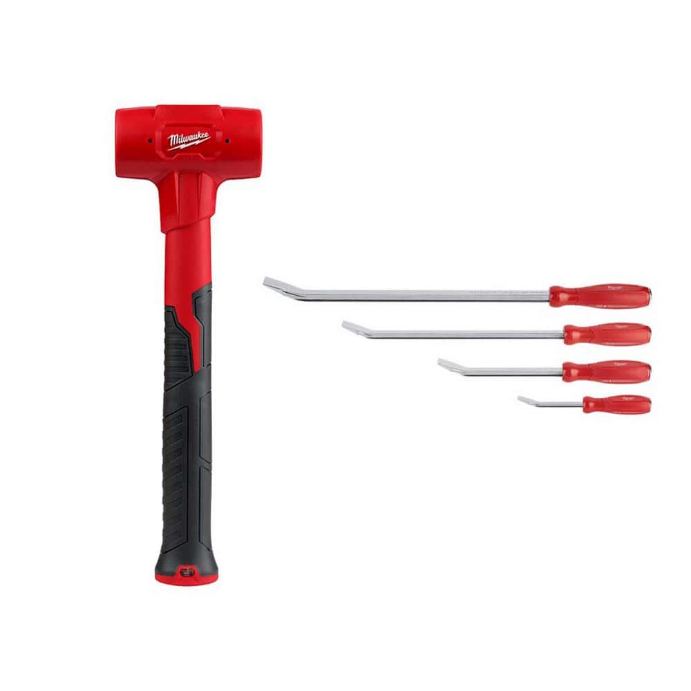 28 oz. Dead Blow Hammer with Pry Bar Set - Image 1