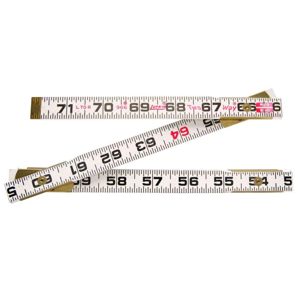 Lufkin 6 ft. x 5/8 in. 2-Way Wood Ruler - Image 1