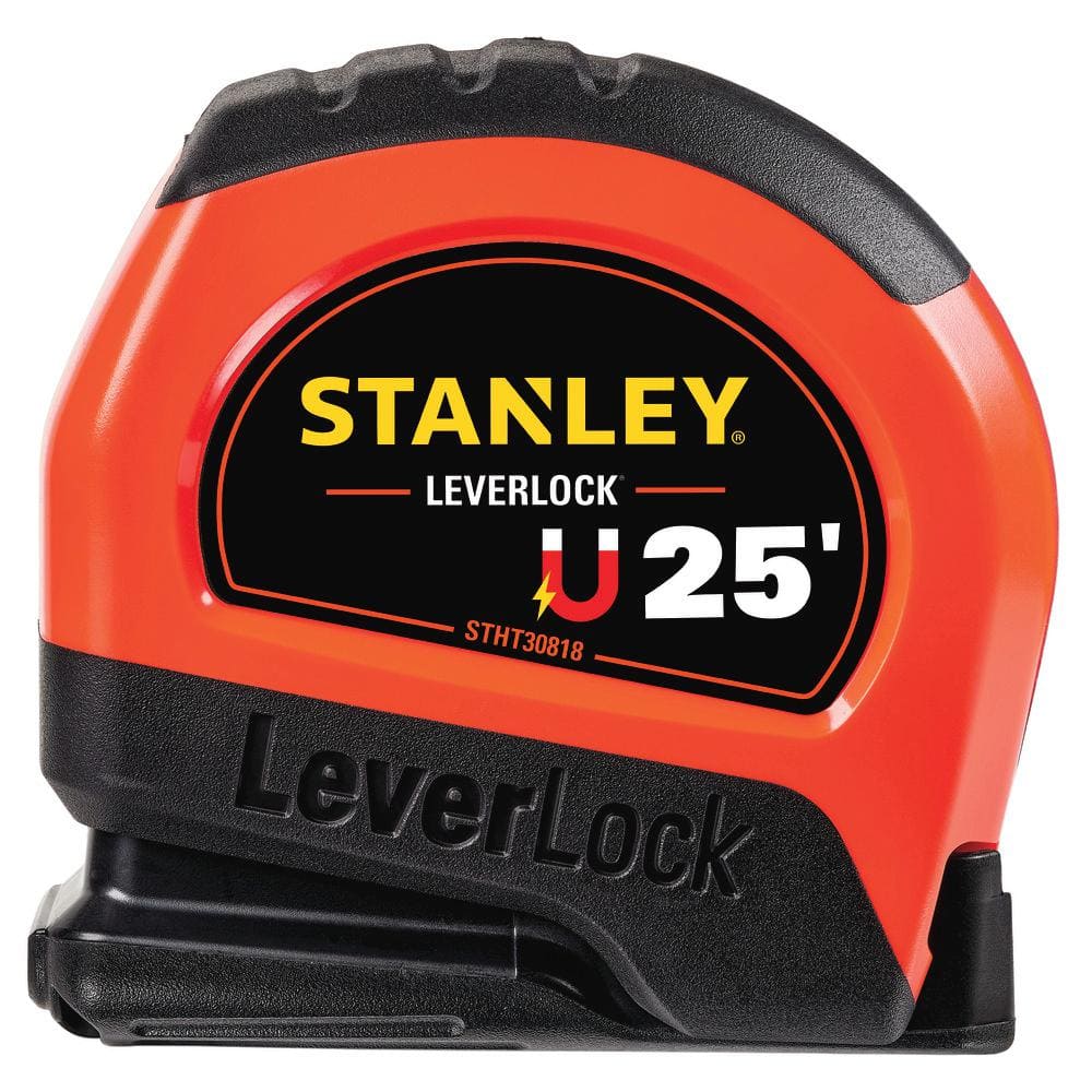 25 ft. LeverLock High Visibility Tape Measure with Magnetic - Image 1
