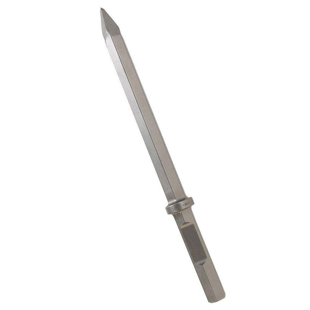 20 in. Hammer Steel 1-1/8 in. Hex Moil Point Chisel for General Chipping Work - Image 1