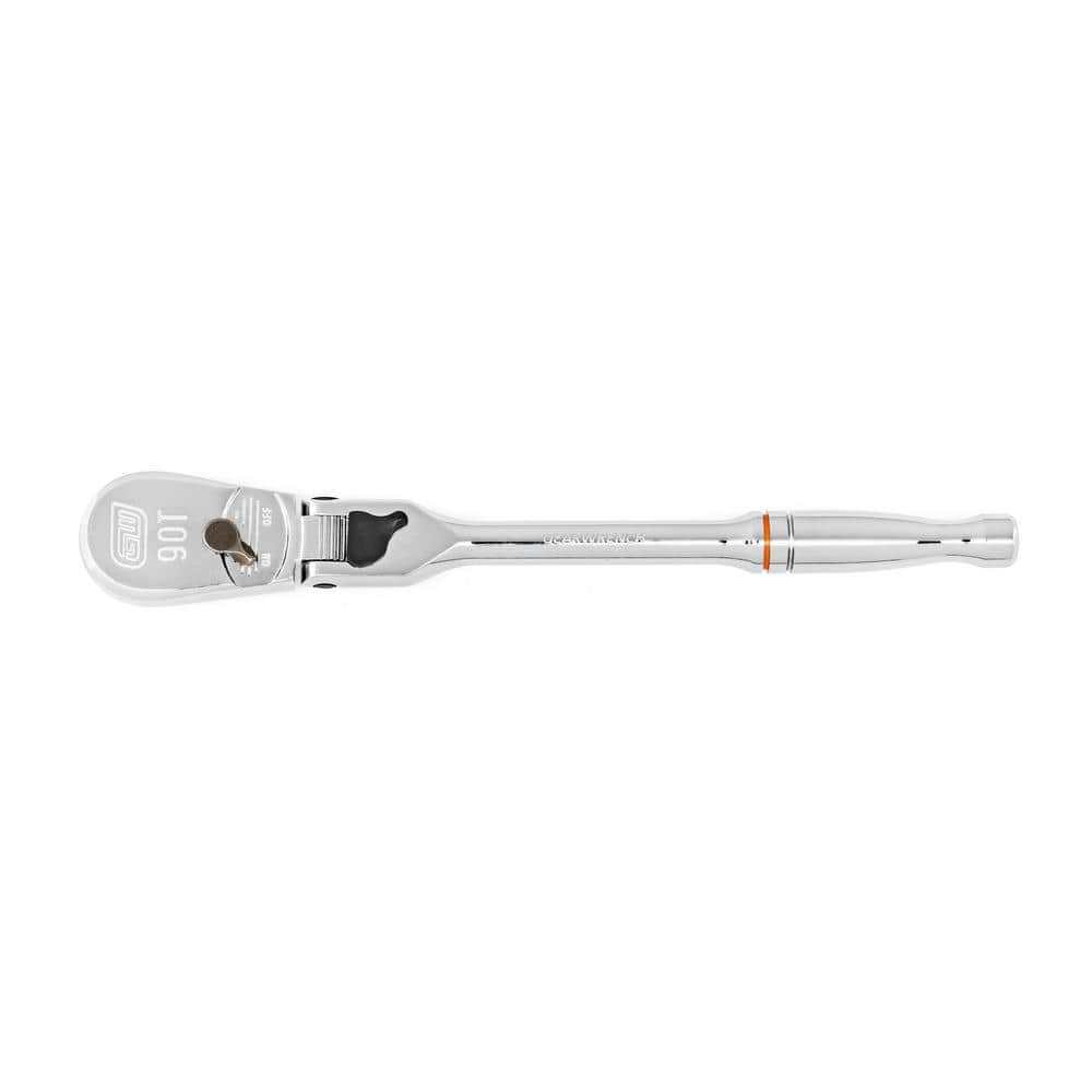 1/4 in. Drive 90-Tooth Locking Flex Head Teardrop Ratchet - Image 1