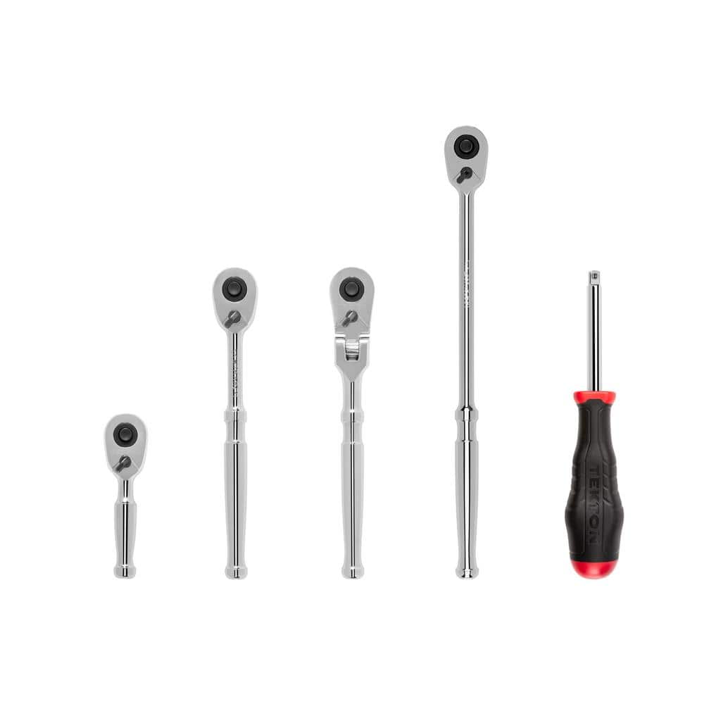 1/4 in. Drive Quick-Release Ratchet and Spinner Handle Set (5-Piece) - Image 1