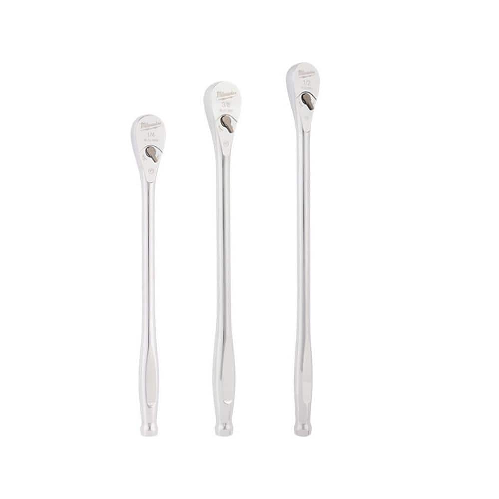 1/4 in., 3/8 in., and 1/2 in. Drive Extended Ratchet Set (3-Piece) - Image 1