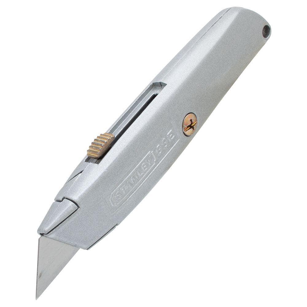 Stanley Utility Knife, 2-Pack - 6 in Classic 99 Retractable with Alloy Steel Blades & Handle, Interlocking Nose, 3-Position Blade, Includes 3 Blades - Image 1