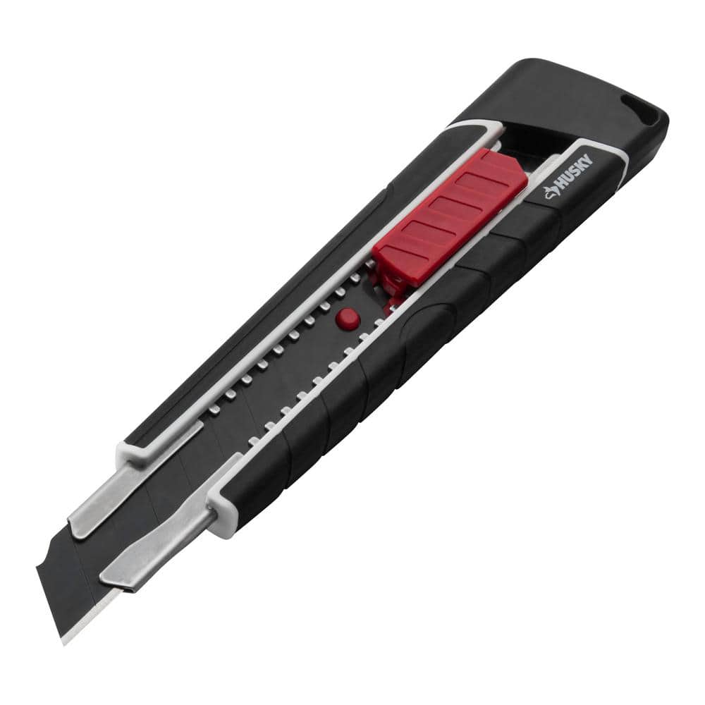 18 mm Pro 7-Point Snap Blade Knife with 3 Black Blades - Image 1