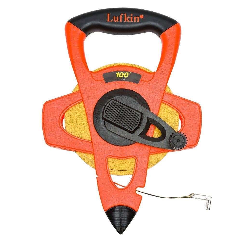 Lufkin 100 ft. SAE Fiberglass Long Tape Measure with 1/8 in. Fractional Scale - Image 1