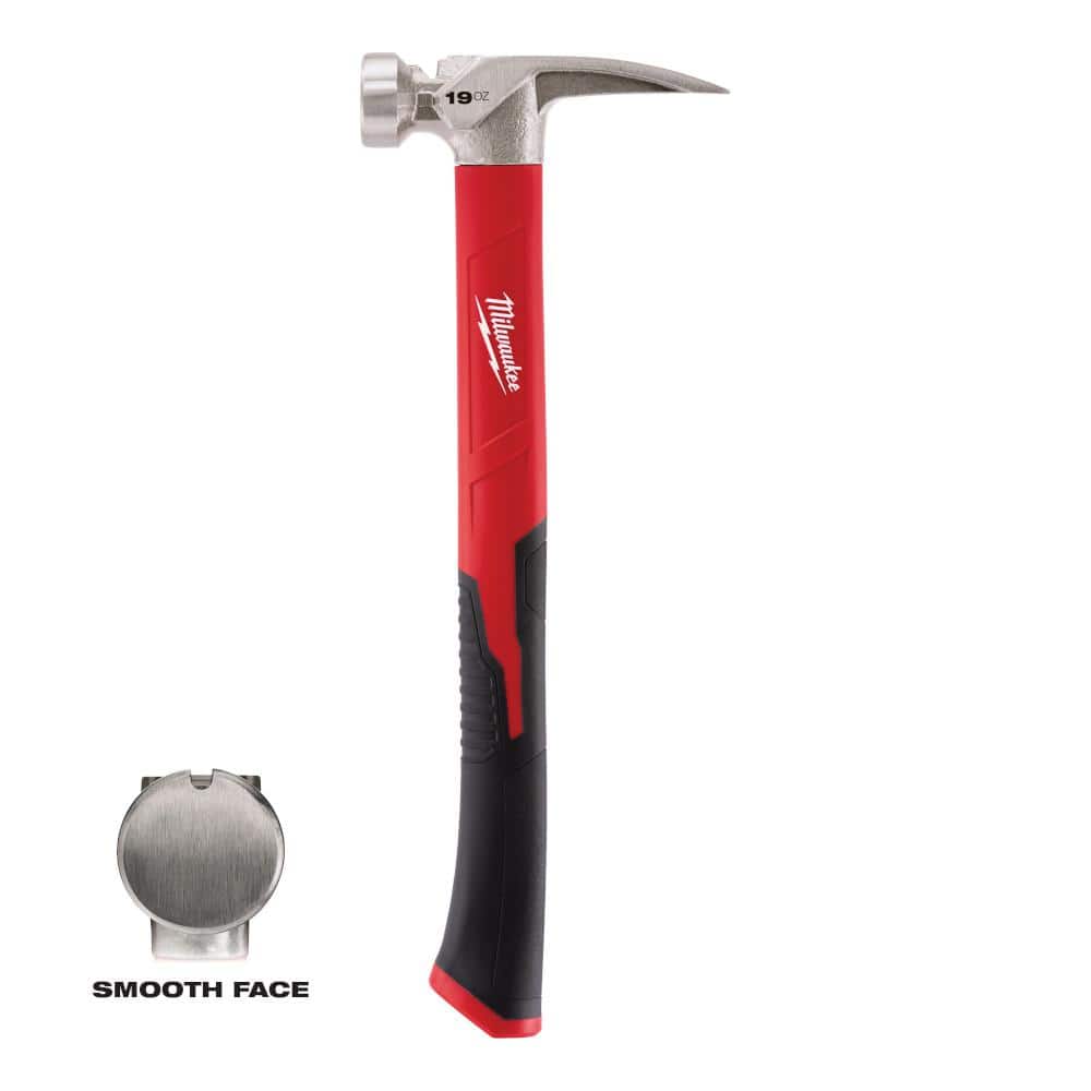 19 oz. Smooth Face Poly/Fiberglass Handle Hammer - Image 1