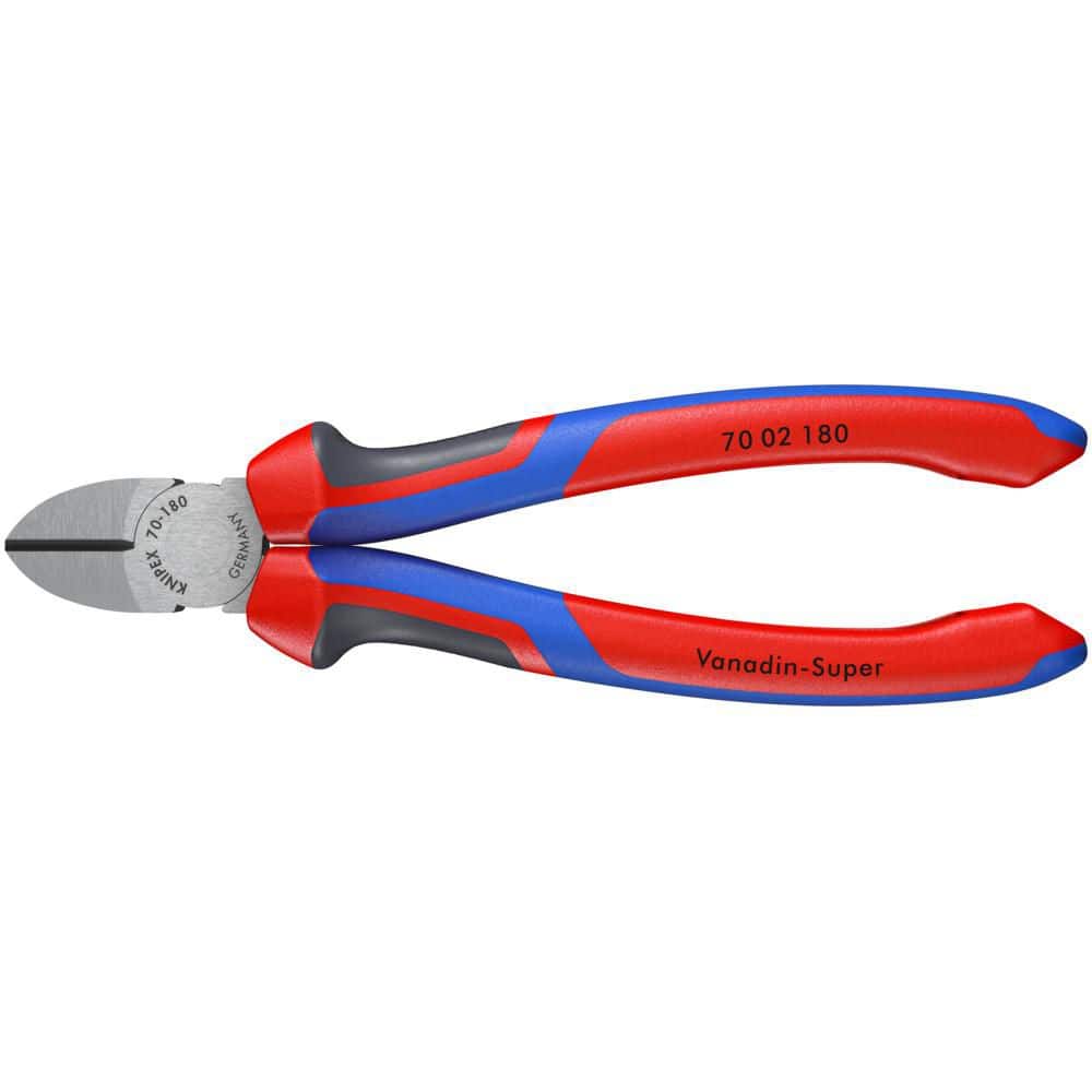 7 1/4 in 70 Diagonal Cutting Plier Standard Cut Narrow Nose Uninsulated - Image 1