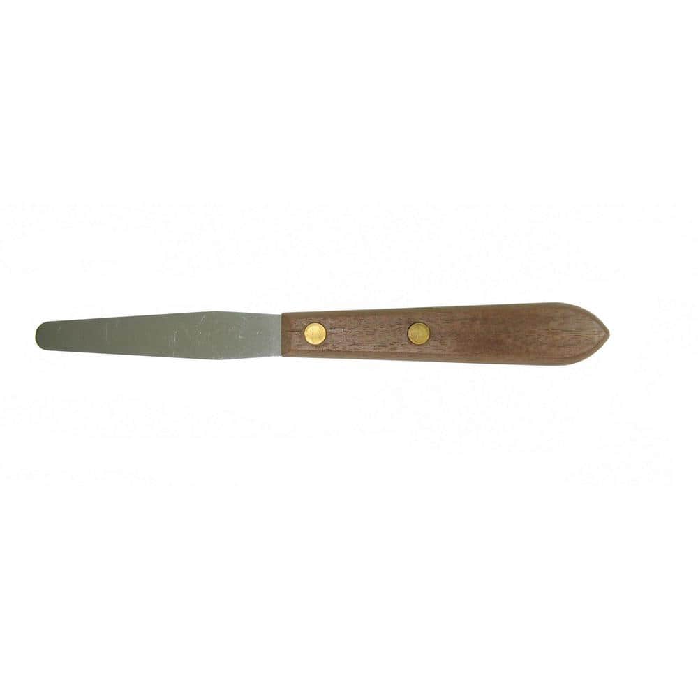 4 in. x 7/16 in. Stainless Steel Blade Caulking Spatula - Image 1