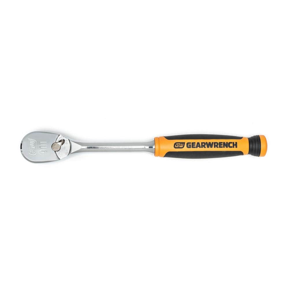 3/8 in. Drive 90-Tooth Dual Material Teardrop Ratchet - Image 1