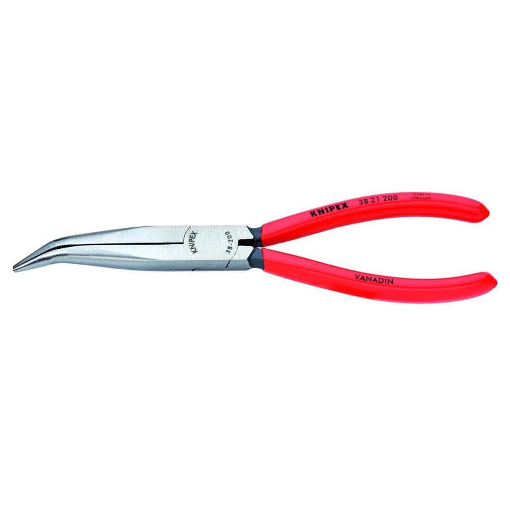 8 in. Angled Long Nose Pliers - Image 1
