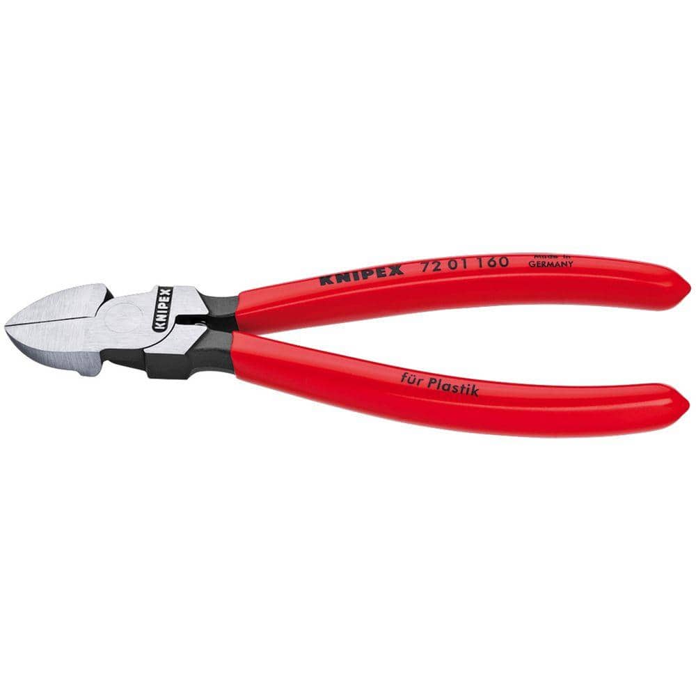 Knipex Diagonal Cutter for Plastics Coated Handle 160mm - Image 1