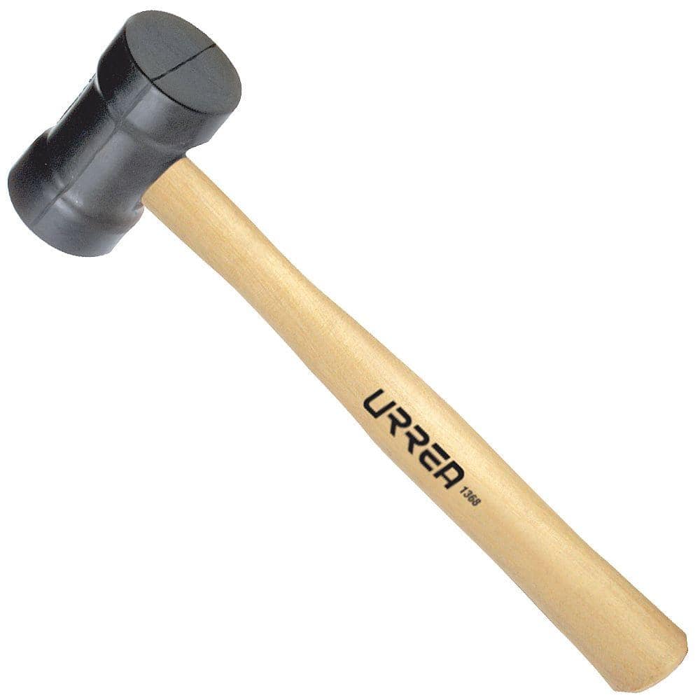 8 oz. Rubber Mallet with Oak Handle - Image 1