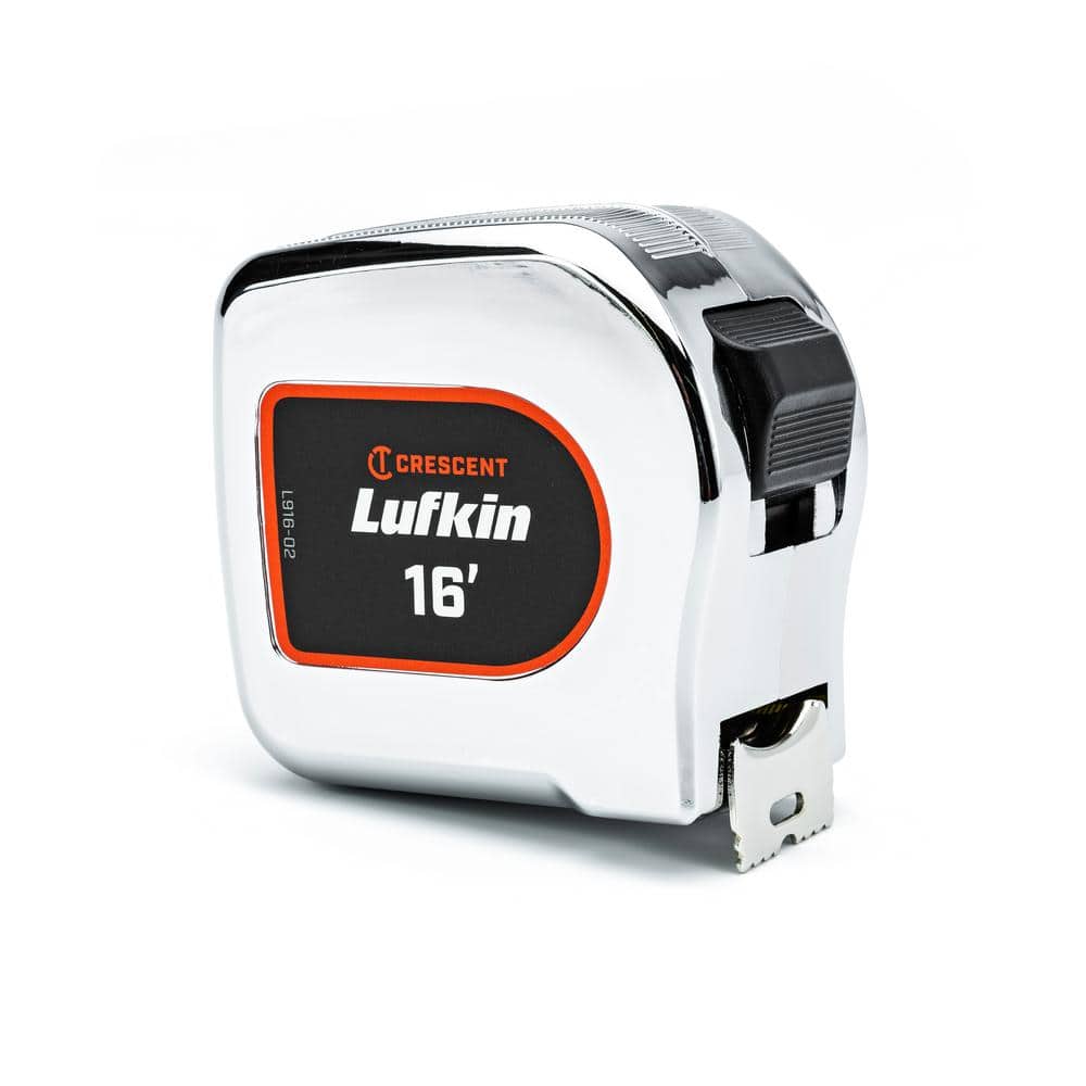 Lufkin 1 in. x 16 ft. Chrome Case Yellow Clad Tape Measure - Image 1