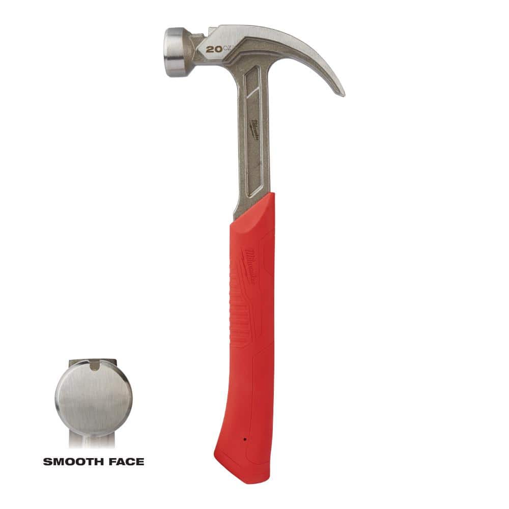 20 oz. Curved Claw Smooth Face Hammer - Image 1
