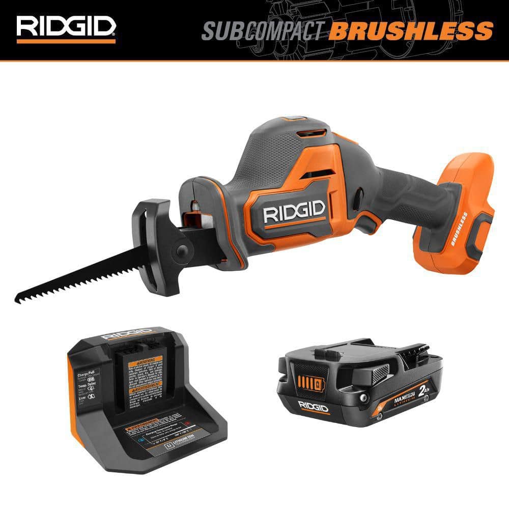 RIDGID 18V SubCompact Brushless Cordless One-Handed Reciprocating Saw (Tool Only) R8648B - Image 1