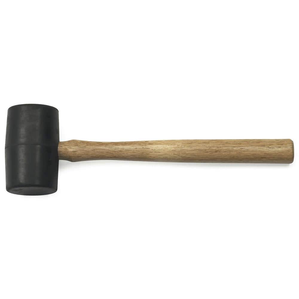 16 oz. Hickory Handle Rubber Mallet with 10 in. Handle - Image 1