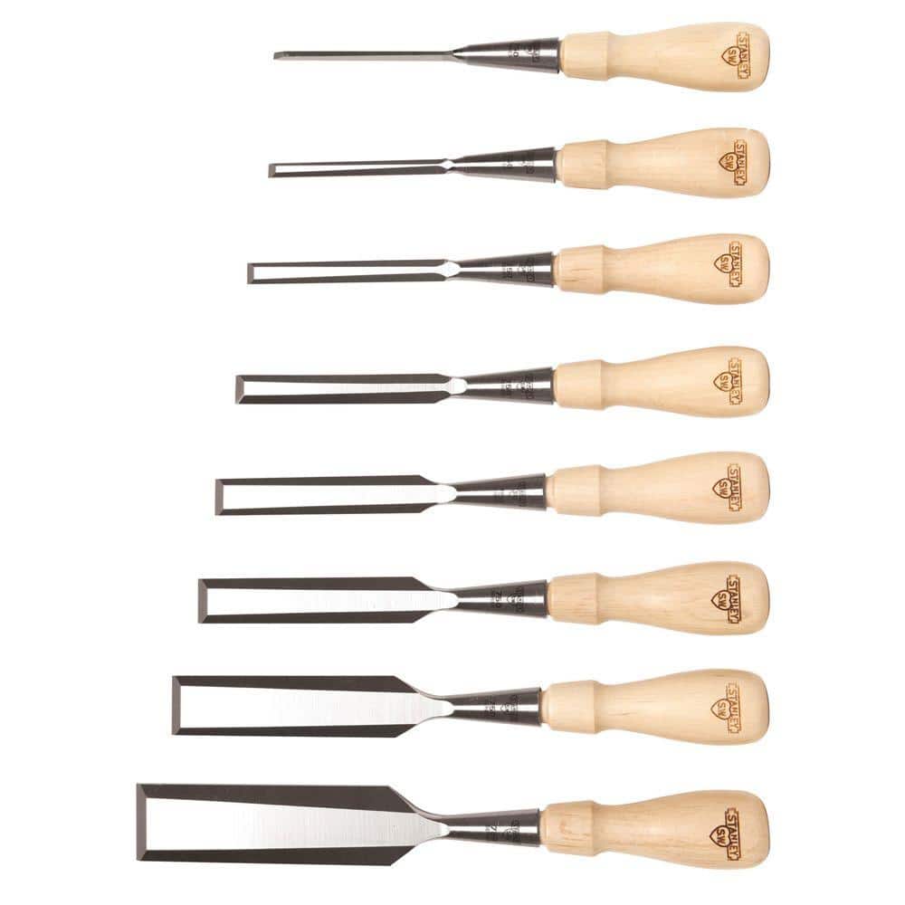 Stanley Sweetheart Socket Chisel Set with Tool Roll 8pc - Image 1