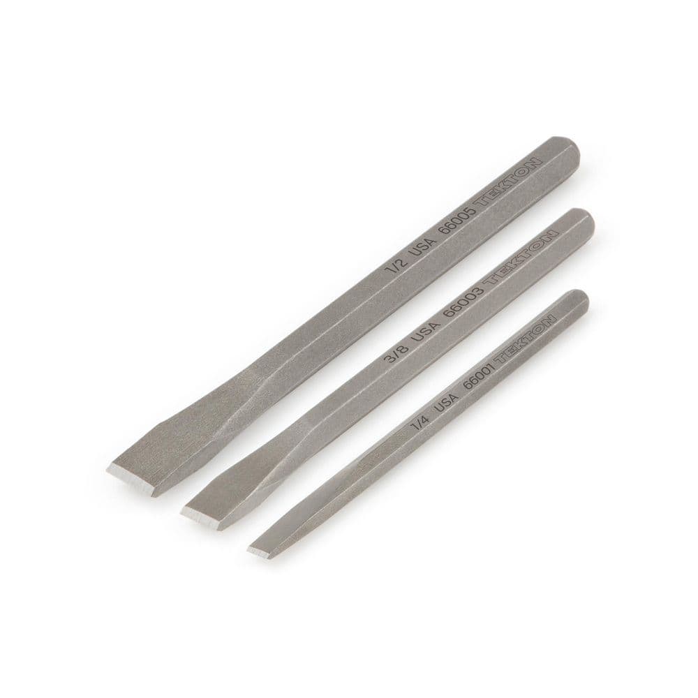 1/4 in.,3/8 in.,1/2 in. Cold Chisel Set (3-Piece) - Image 1