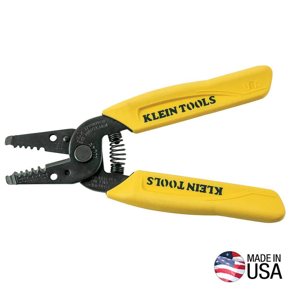 Wire Stripper/Cutter, 10 to 18 AWG, 6-1/4 in, Yellow - Image 1