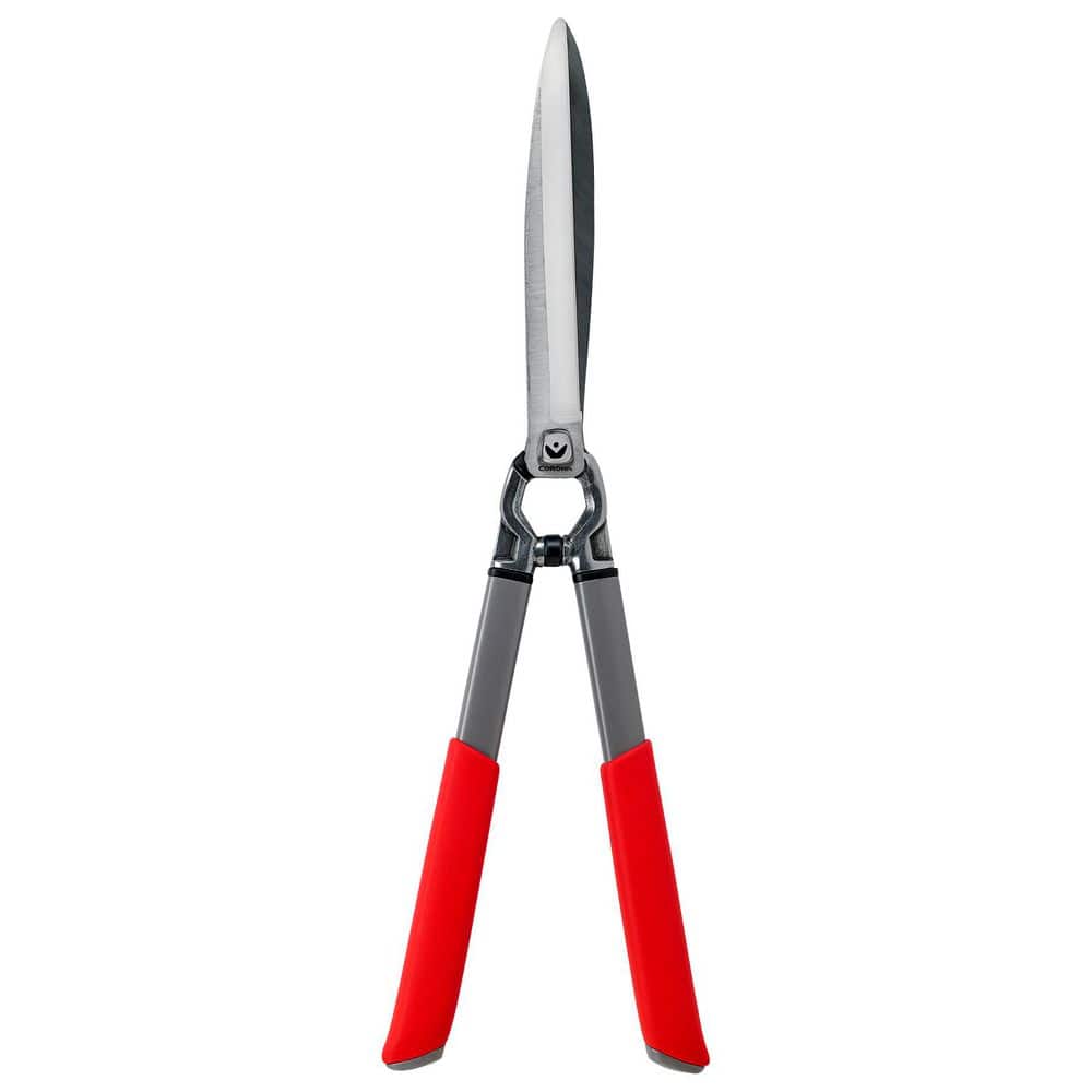 Hedge Shears, Straight Blade, 5/8 in Cut Cap, Steel 10 in L Blade, Steel Handle, Contoured Grip - Image 1