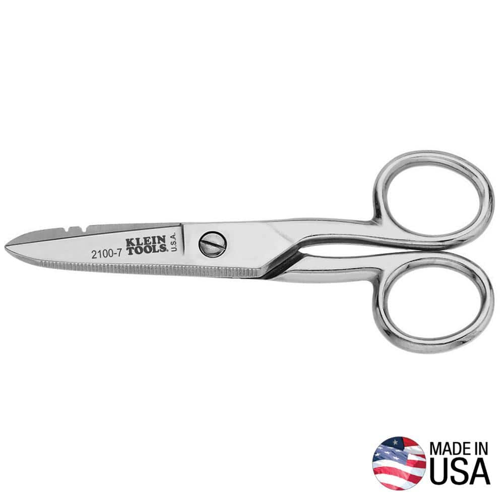 Electrician's Scissors, Nickel Plated - Image 1